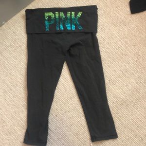 Victoria’s Secret pink cropped leggings